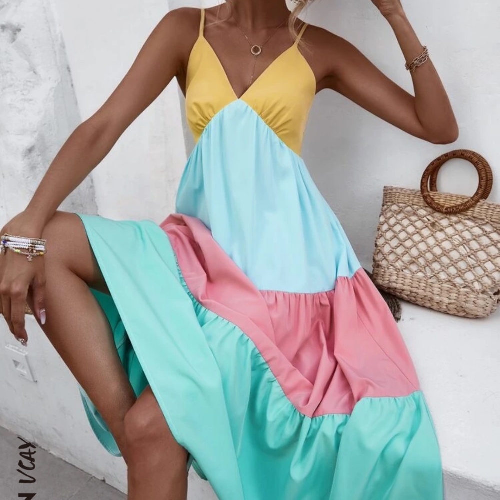 Colorful maxi dress